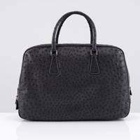 Prada Charcoal Ostrich Tote Bag - Sold for $2,560 on 05-17-2026 (Lot 647).jpg